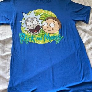 Blue Rick and morty tee